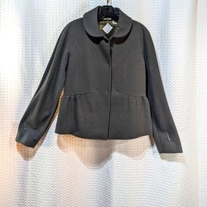 Barney's New York wool jacket women's size 6 gray luxury